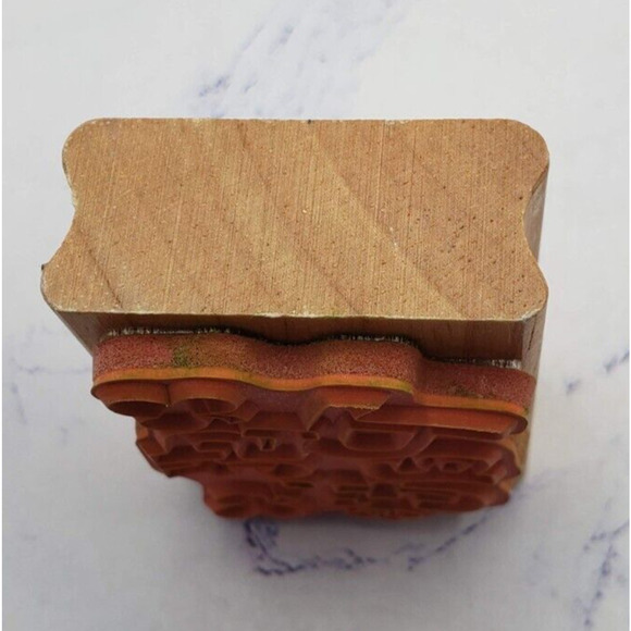 Lucky Clover St. Patrick’s Day Canadian Maple Collections Wooden Rubber Stamp - Picture 5 of 7